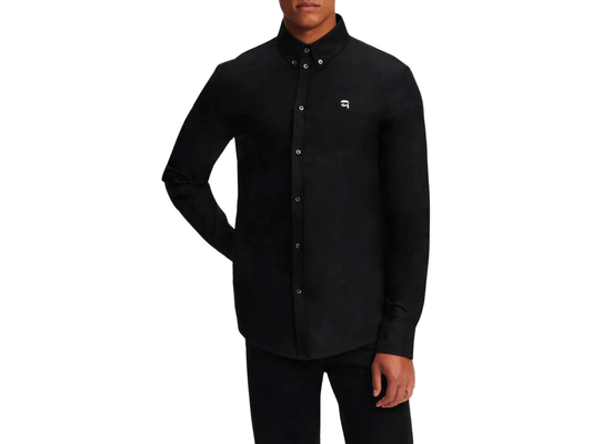 Karl Lagerfeld - Czarna Koszula Ikonik z BawełnyOvershirts
