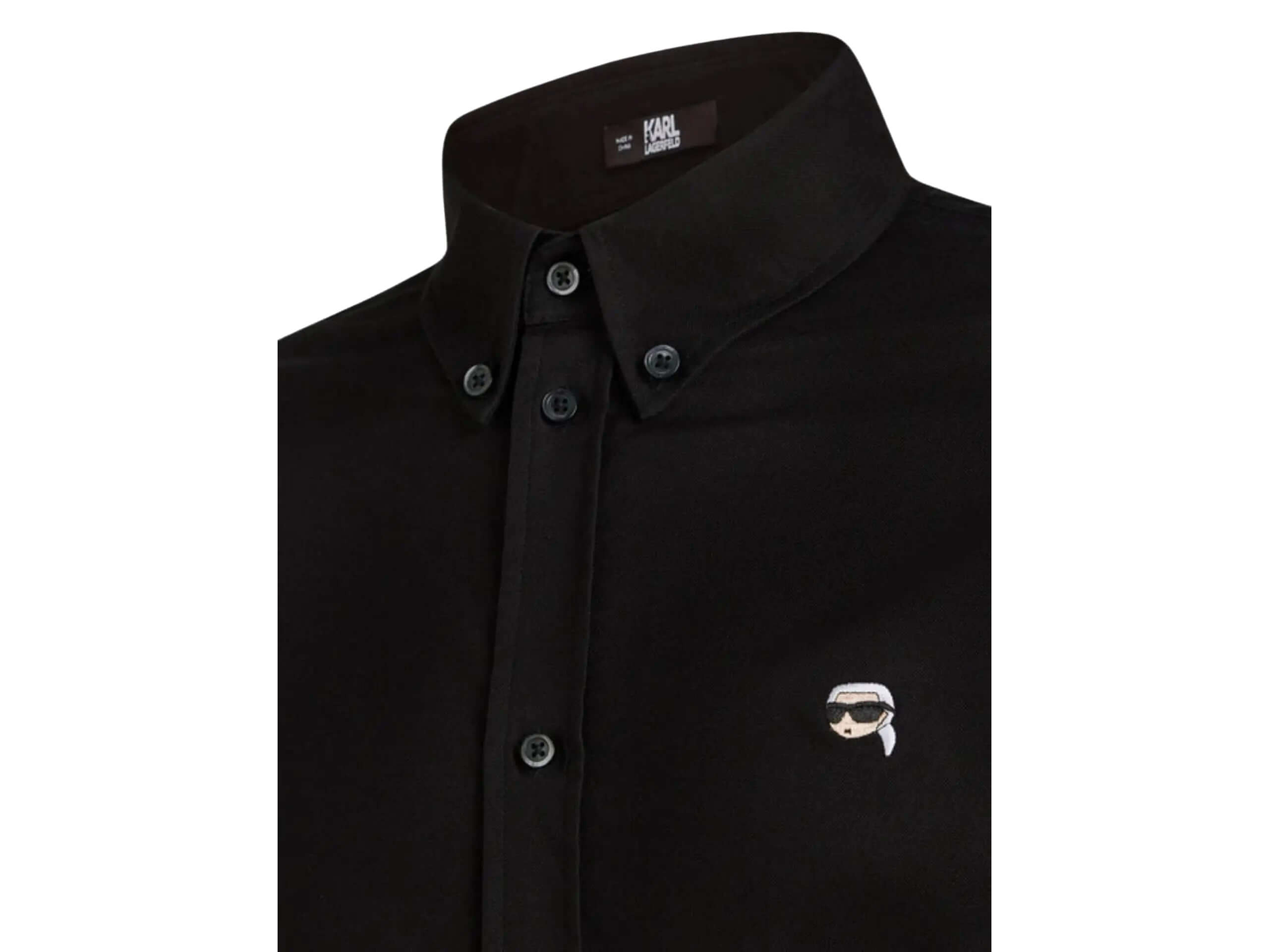 Karl Lagerfeld - Czarna Koszula Ikonik z BawełnyOvershirts