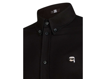 Karl Lagerfeld - Czarna Koszula Ikonik z BawełnyOvershirts