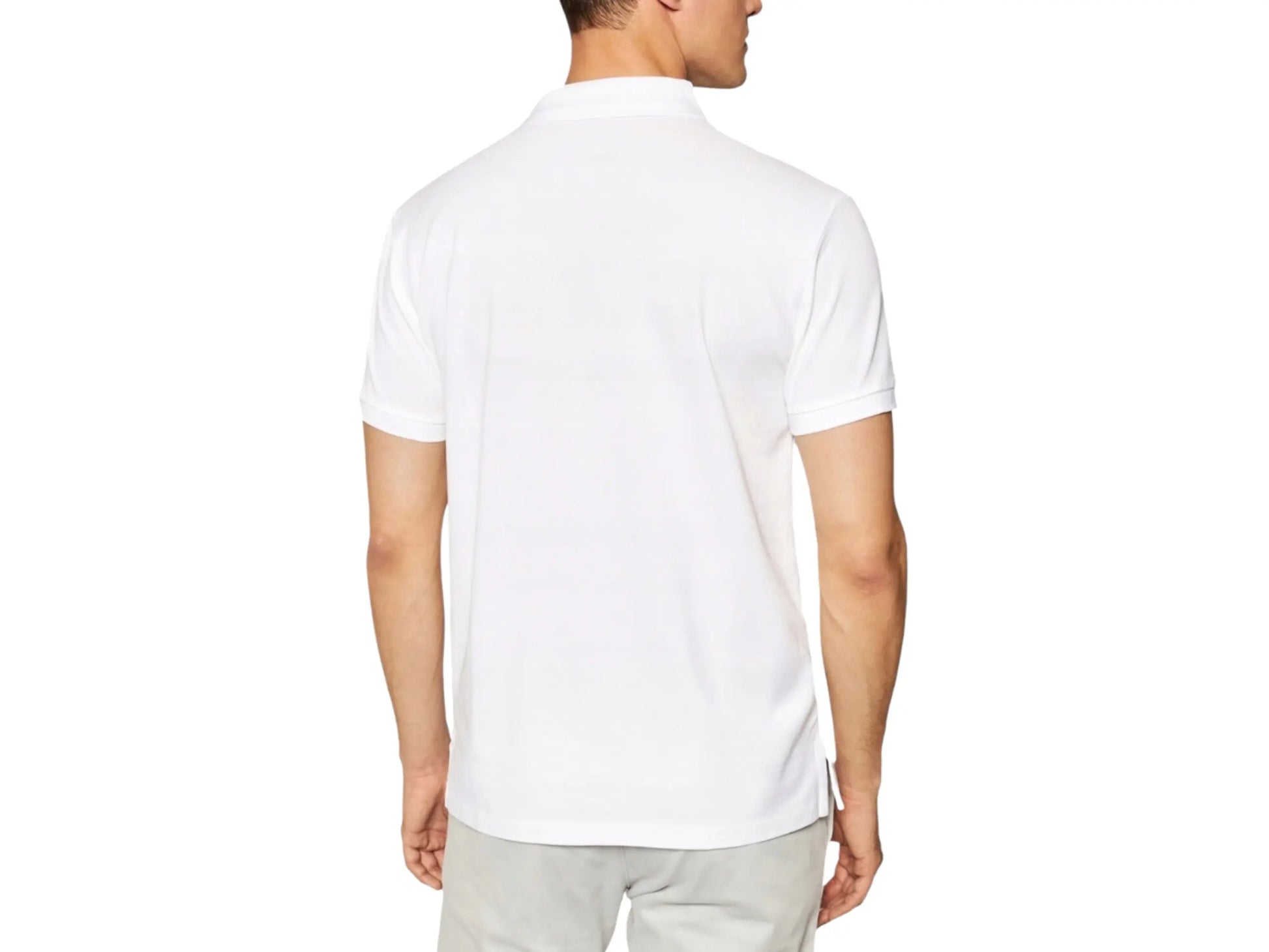 Polo Ralph Lauren Biała Koszulka Polo Męska Slim Fit Ralph Lauren