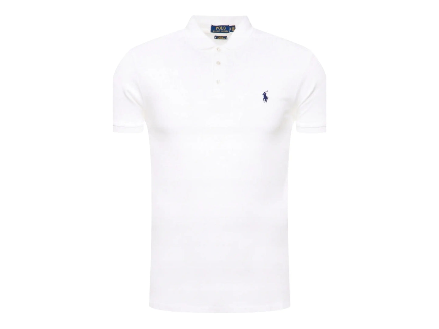 Polo Ralph Lauren Biała Koszulka Polo Męska Slim Fit Ralph Lauren