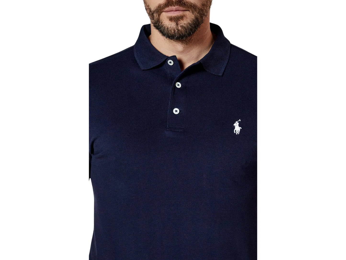 Polo Ralph Lauren Granatowa Koszulka Polo Męska Slim Fit Ralph Lauren