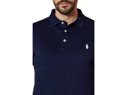Polo Ralph Lauren Granatowa Koszulka Polo Męska Slim Fit Ralph Lauren