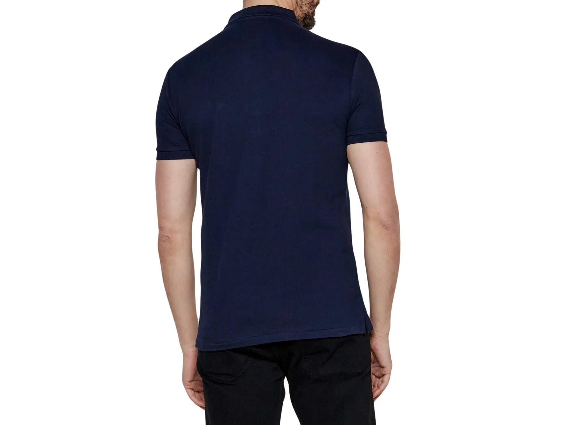 Polo Ralph Lauren Granatowa Koszulka Polo Męska Slim Fit Ralph Lauren